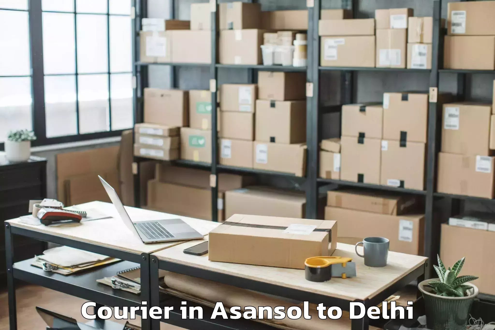 Easy Asansol to Garhi Courier Booking